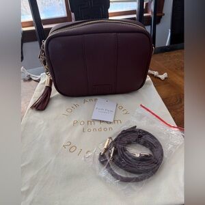 Pom Pom London City Bag Burgundy